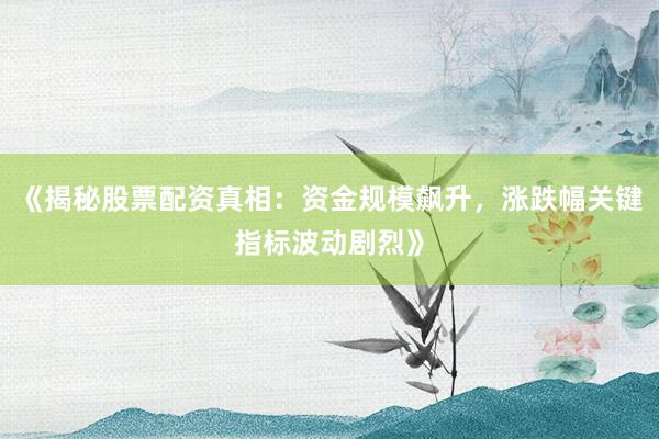 《揭秘股票配资真相：资金规模飙升，涨跌幅关键指标波动剧烈》